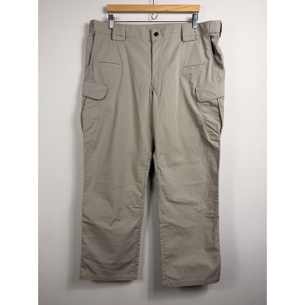 5.11 Tactical Stryke Cargo Pants Mens 40x29 Khaki Tan Ripstop Work Trousers